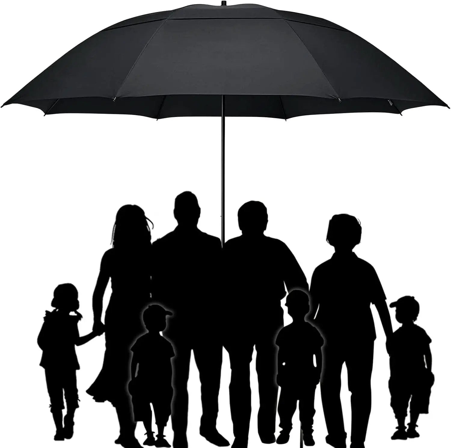 80 Inch Windproof Golf Umbrella For Family Outdoor Use from PriceLows™