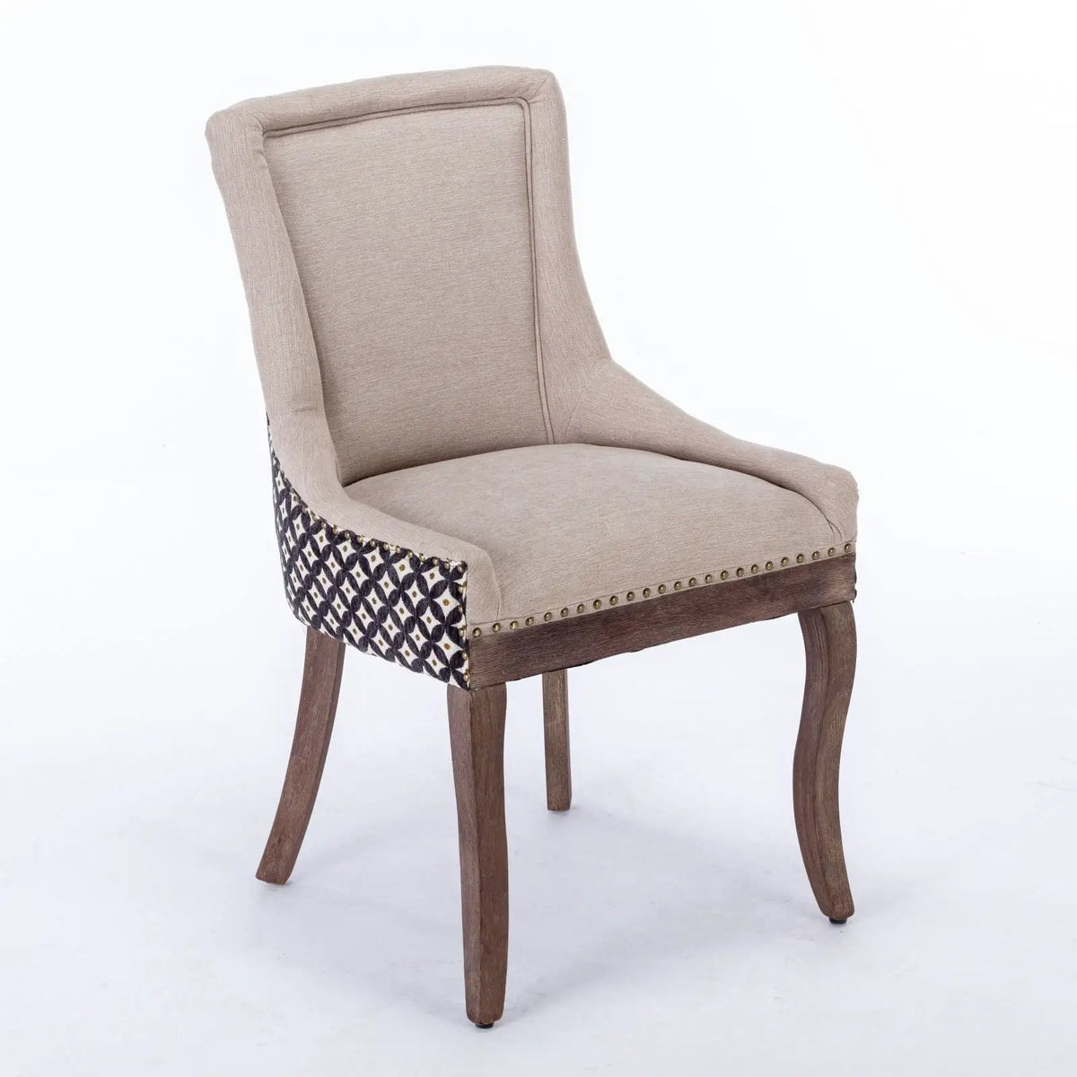 Ultra Side Dining Chairs | Set Of 2 | Luxurious Fabric | Mid-Century Modern Look