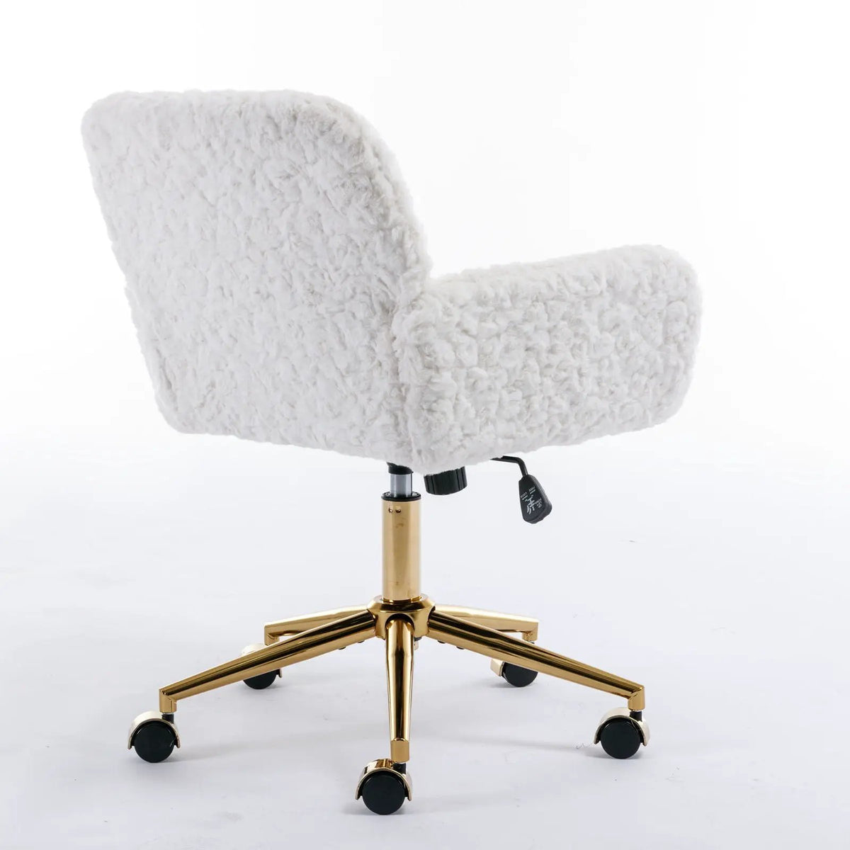 Office Chair | Adjustable Height | Reclining Faux Fur Seat | Large