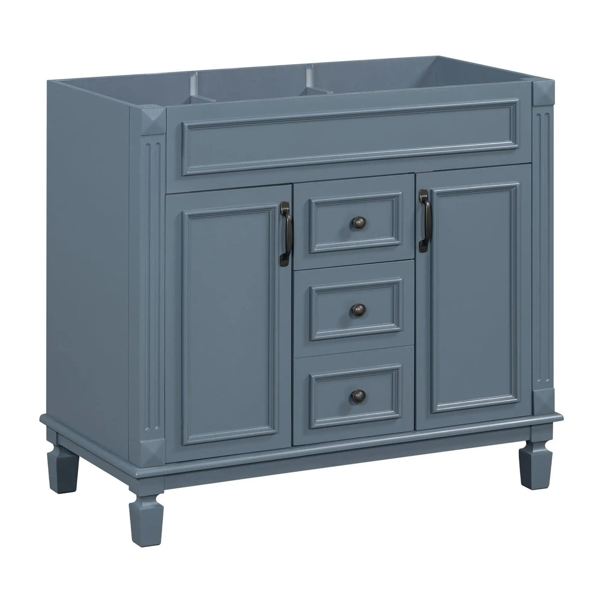 Bathroom Vanity Cabinet | 35.3 Inch Width | 2 Soft Closing Doors | 2 Drawers