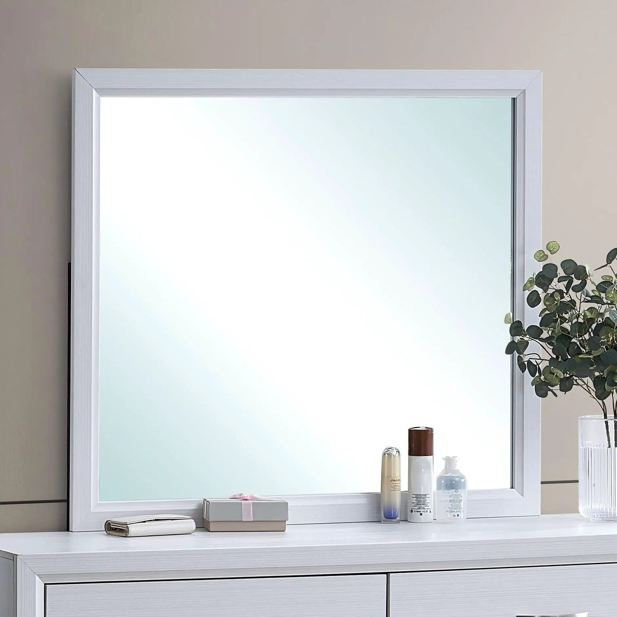 Glasgow Mirror With Minimalist Design And Low Distortion Glass | 2 Pieces | Glass | Home