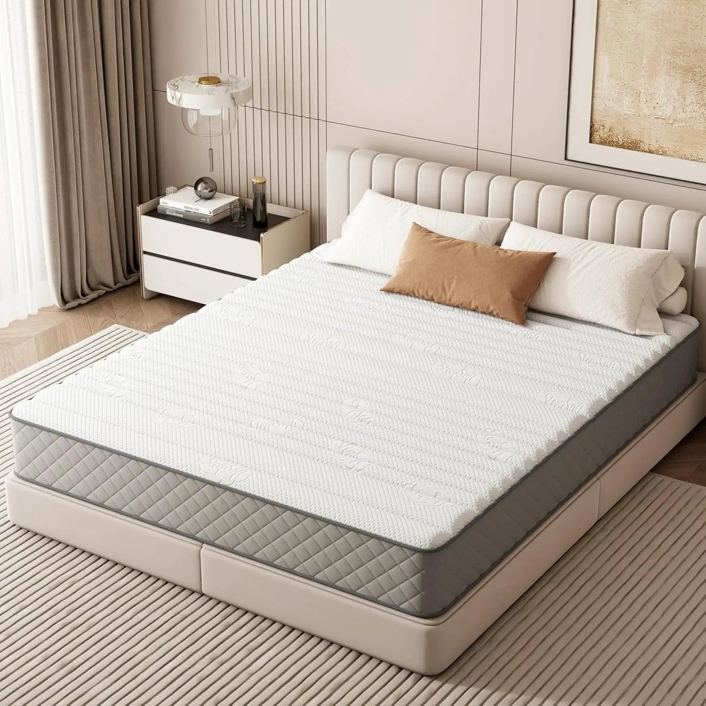 Full 10 Inch Hybrid Mattress With Cooling Gel Memory Foam from PriceLows™