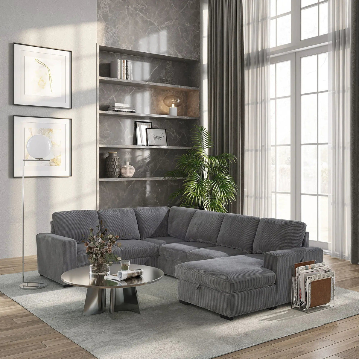 Melody Sectional Sofa | 3 Pieces | Fabric | Living Room