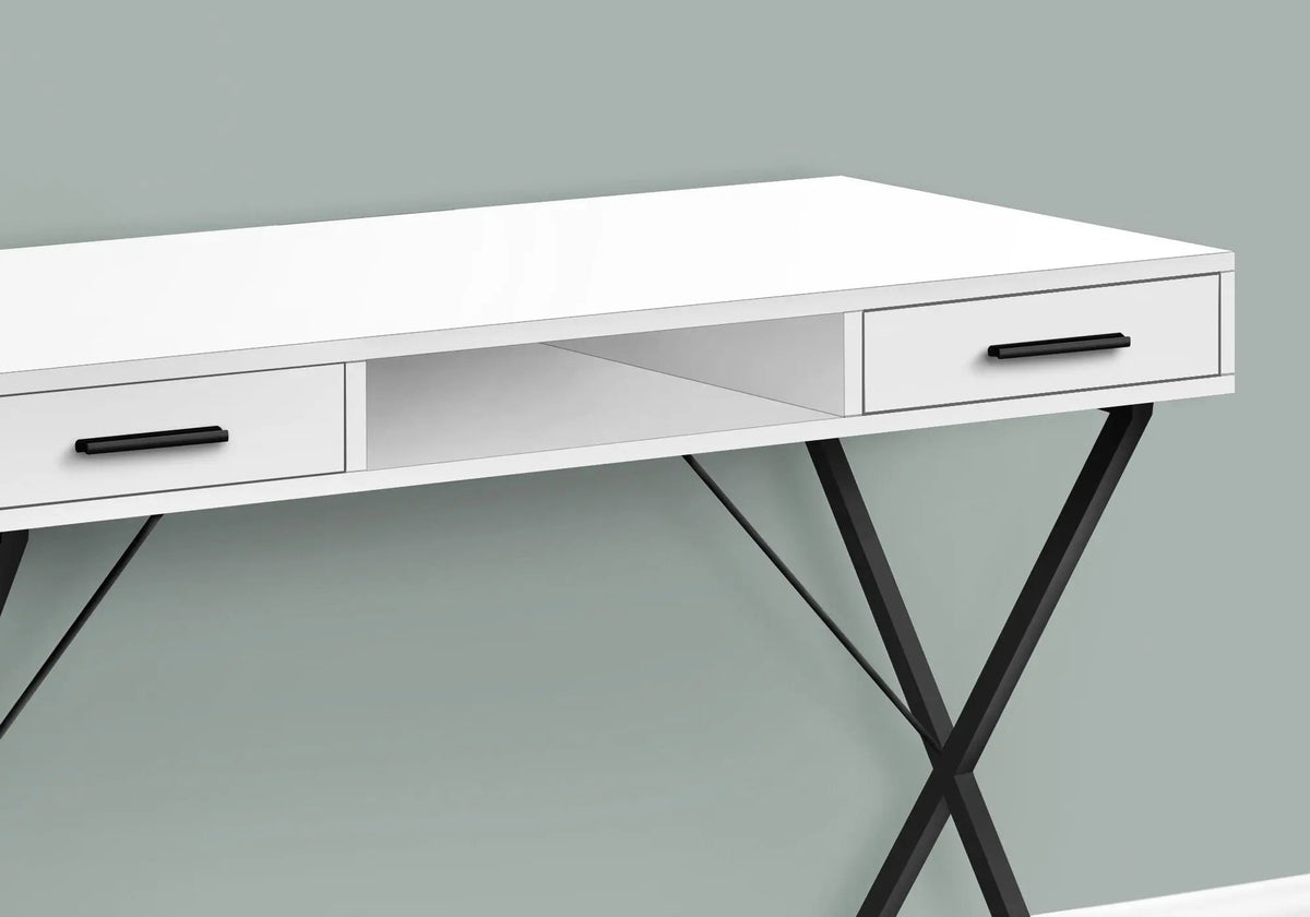 Computer Desk With Drawers | 42 Inch Width | Left Or Right Setup | Laptop Friendly