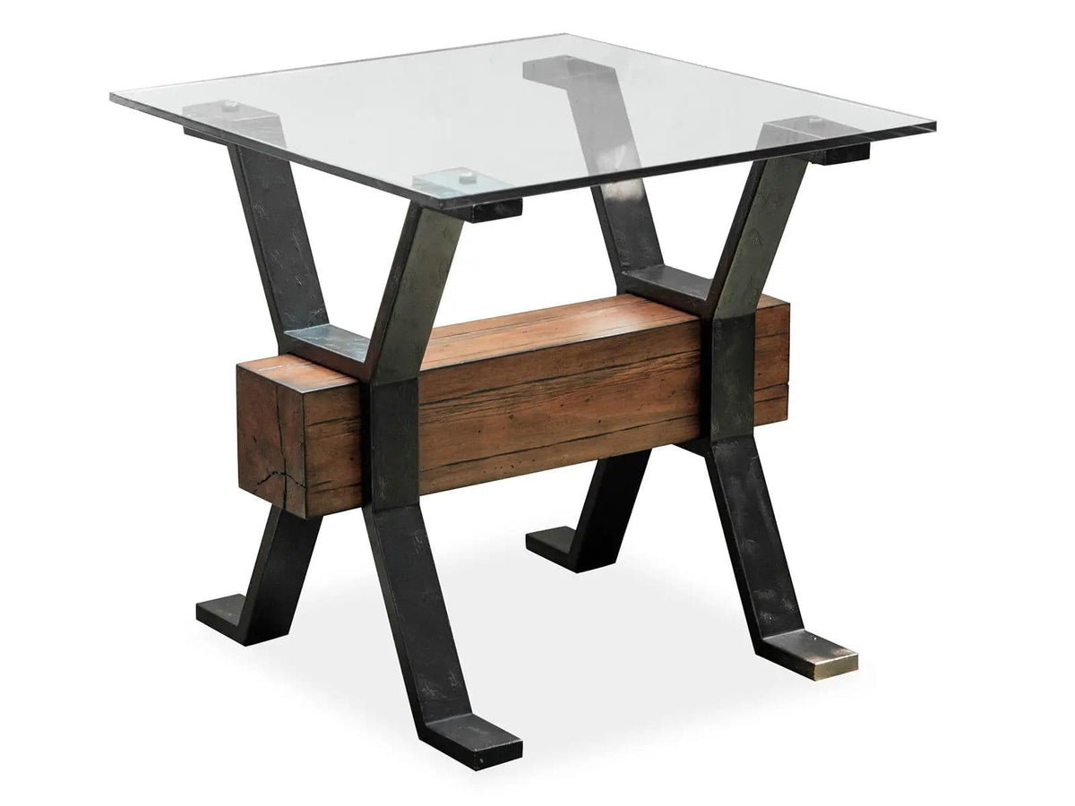 Sawyer Rectangular Table | 2 Pieces | Glass & Iron | Living Room