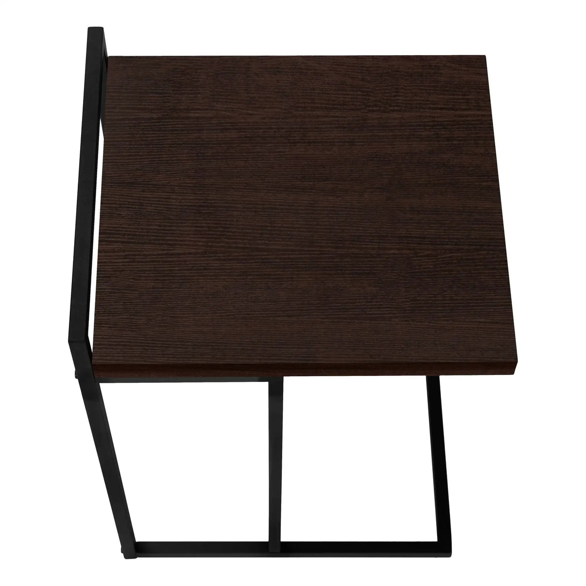Versatile C-Shaped Accent Table | Metal Base | Generous Tabletop | Portable And Lightweight