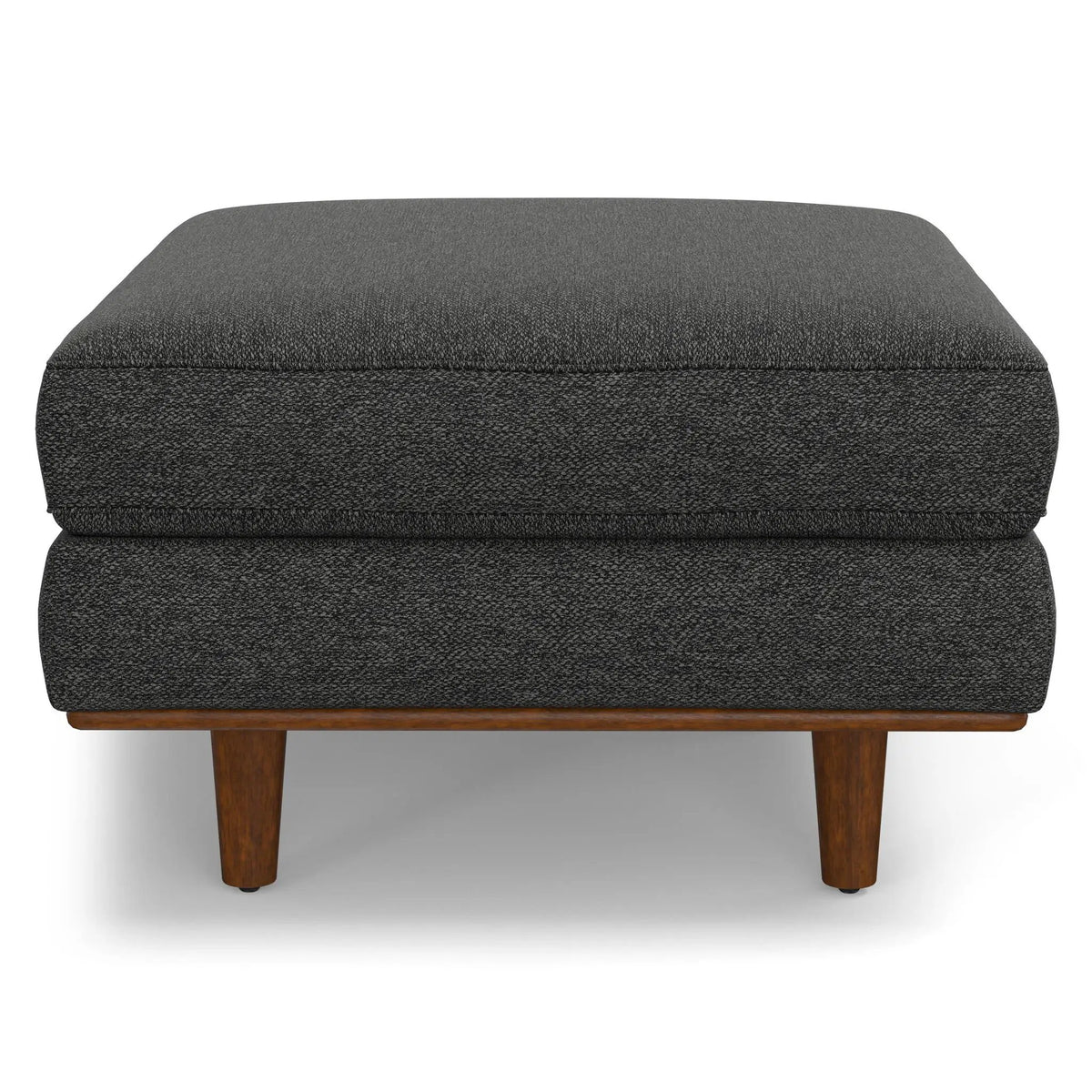 Morrison Handcrafted Ottoman | Mid-Century Modern Styling | Corner-Blocked Frame | 33 Inch Width