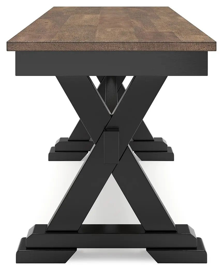 Wildenauer Dining Bench | 48 Inch Width | Modern Farmhouse Style | Two-Tone Finish