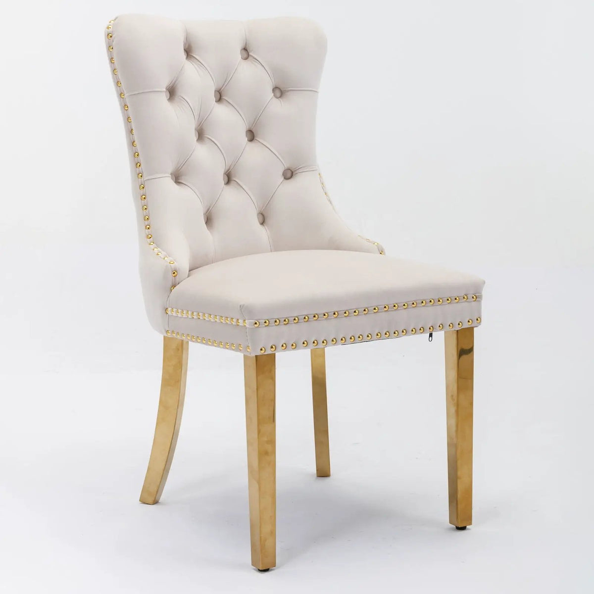 Dining Chair | Tufted Upholstery | Solid Wood Frame | Set Of 2