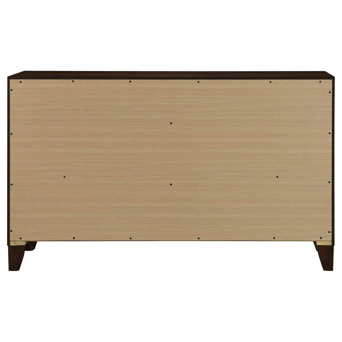 Welsley 6-drawer Dresser Cabinet | 58.5 x 17.25 x 36 in | Engineered Wood & Walnut | Walnut