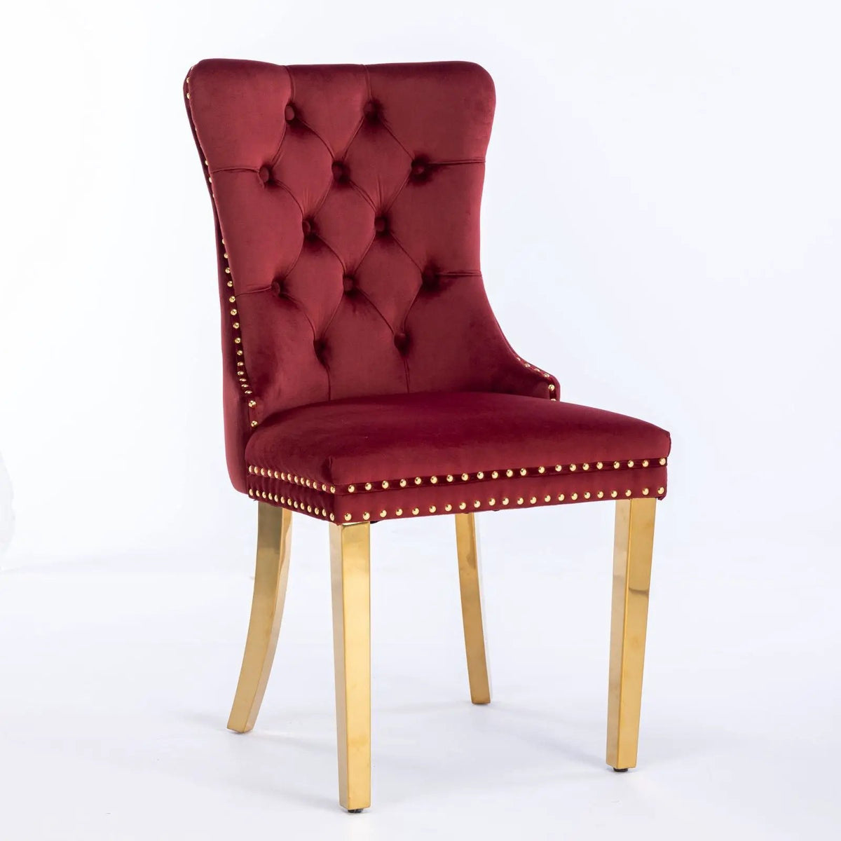 Dining Chair | Tufted Upholstery | Solid Wood Frame | Set Of 2