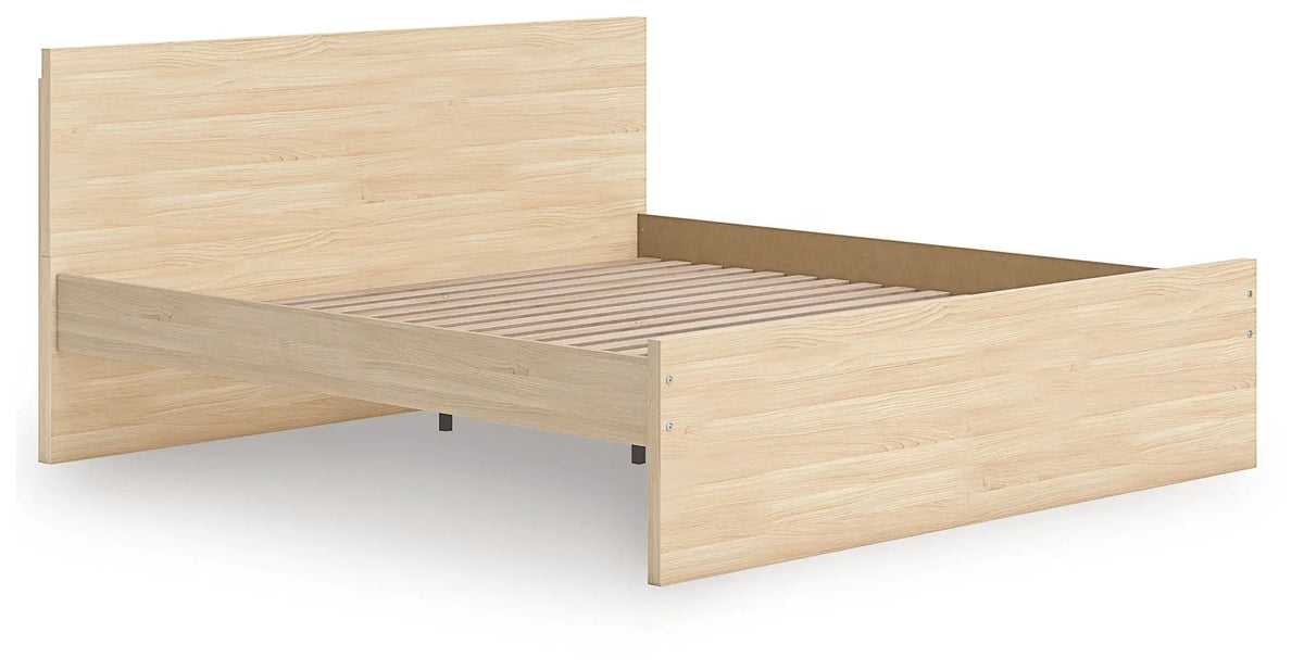 Onita Panel Platform Bed | Minimal Design | Ultra-Clean Lines | Easy-Elegant Solid Finish