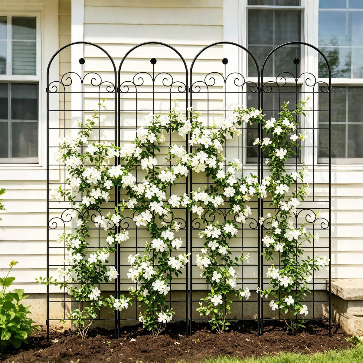 Metal Garden Trellis For Climbing Plants Outdoor Rustproof Plant Support Rose | Outdoor Decor | Metal | Outdoor Living