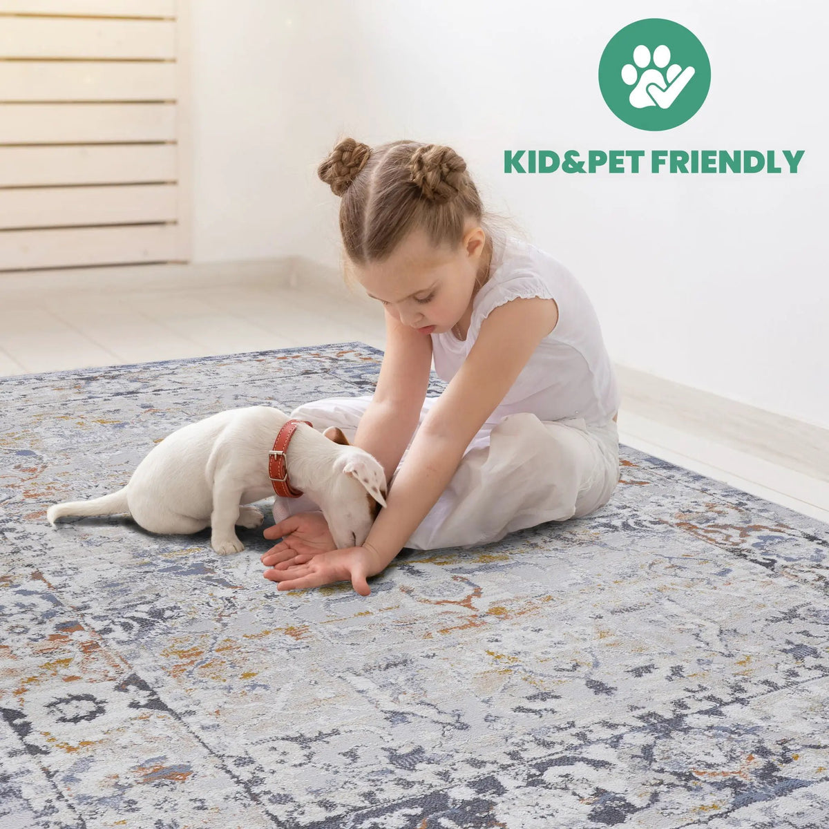 Payas Trendy Traditional Runner Rug | 96 x 26 Inch | Stain Resistant | Non-Shedding Machine-Woven
