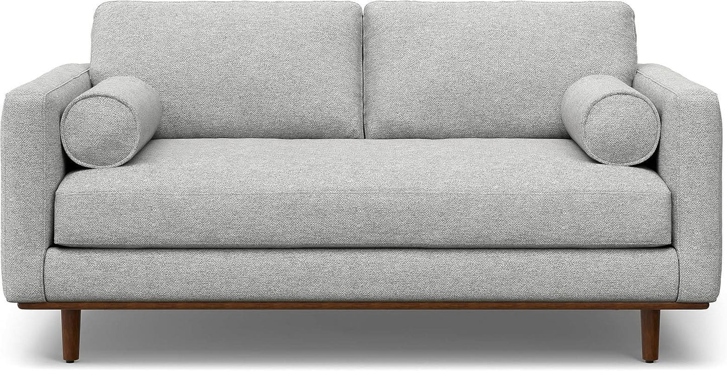 Morrison 72 Inch Mid Century Modern Sofa Set Mist Grey from PriceLows™