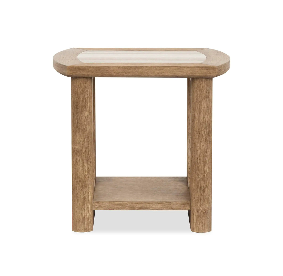 Bradford Rectangular End Table | Granite Top | 26 Inch Width | Versatile Design