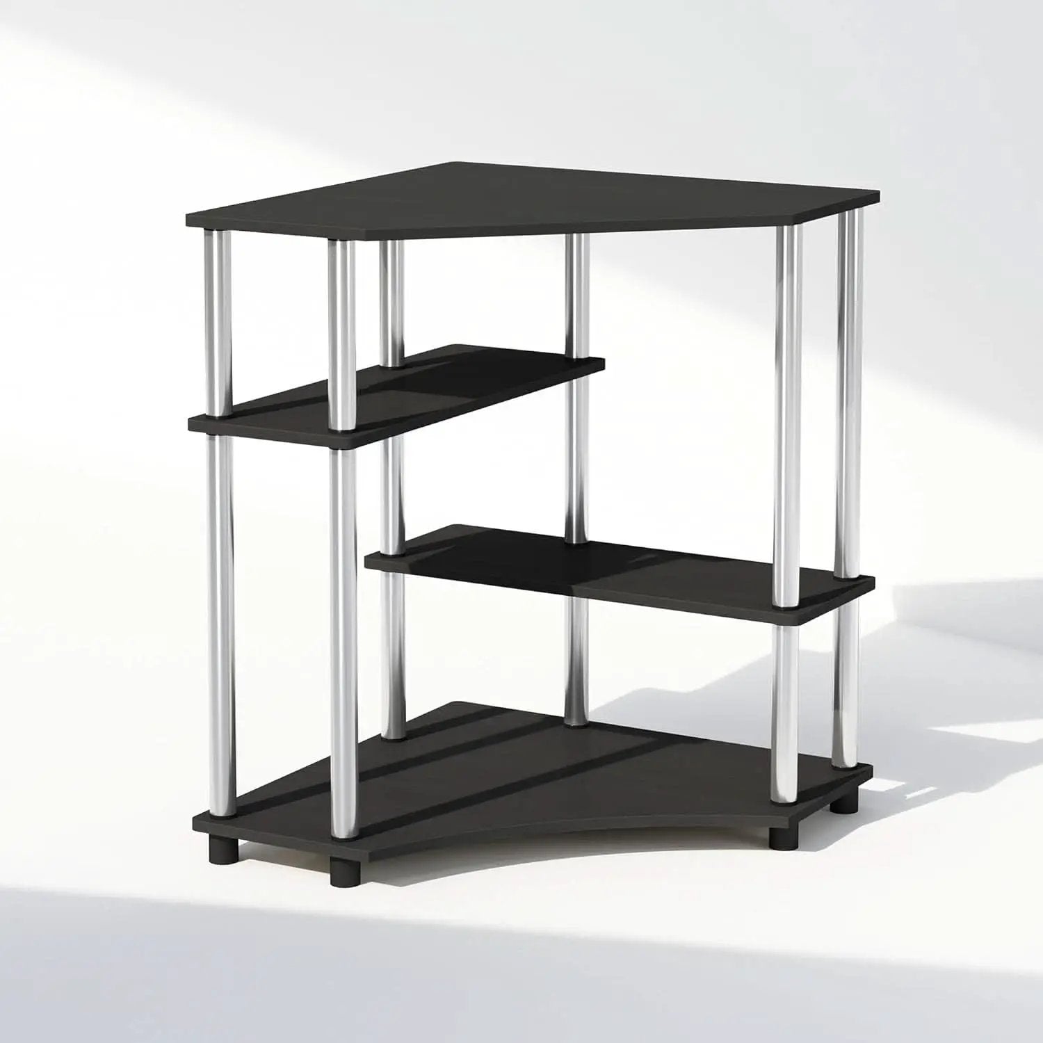 Turn N Tube Corner Shelf Americano Display Rack Bookshelf from PriceLows™