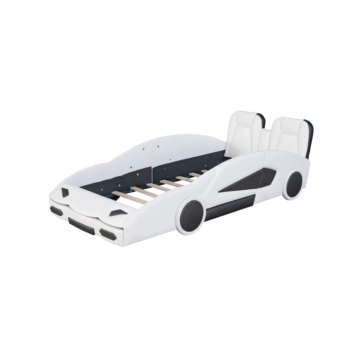 Twin Platform Bed | Race Car Design | Pine Wood Construction