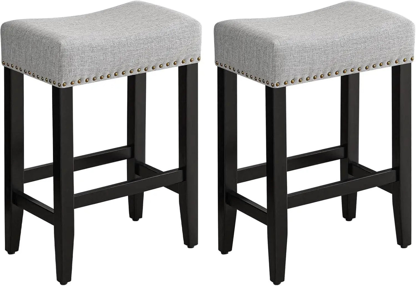 Ergonomic Upholstered Bar Stools Set for Kitchen Island from PriceLows™