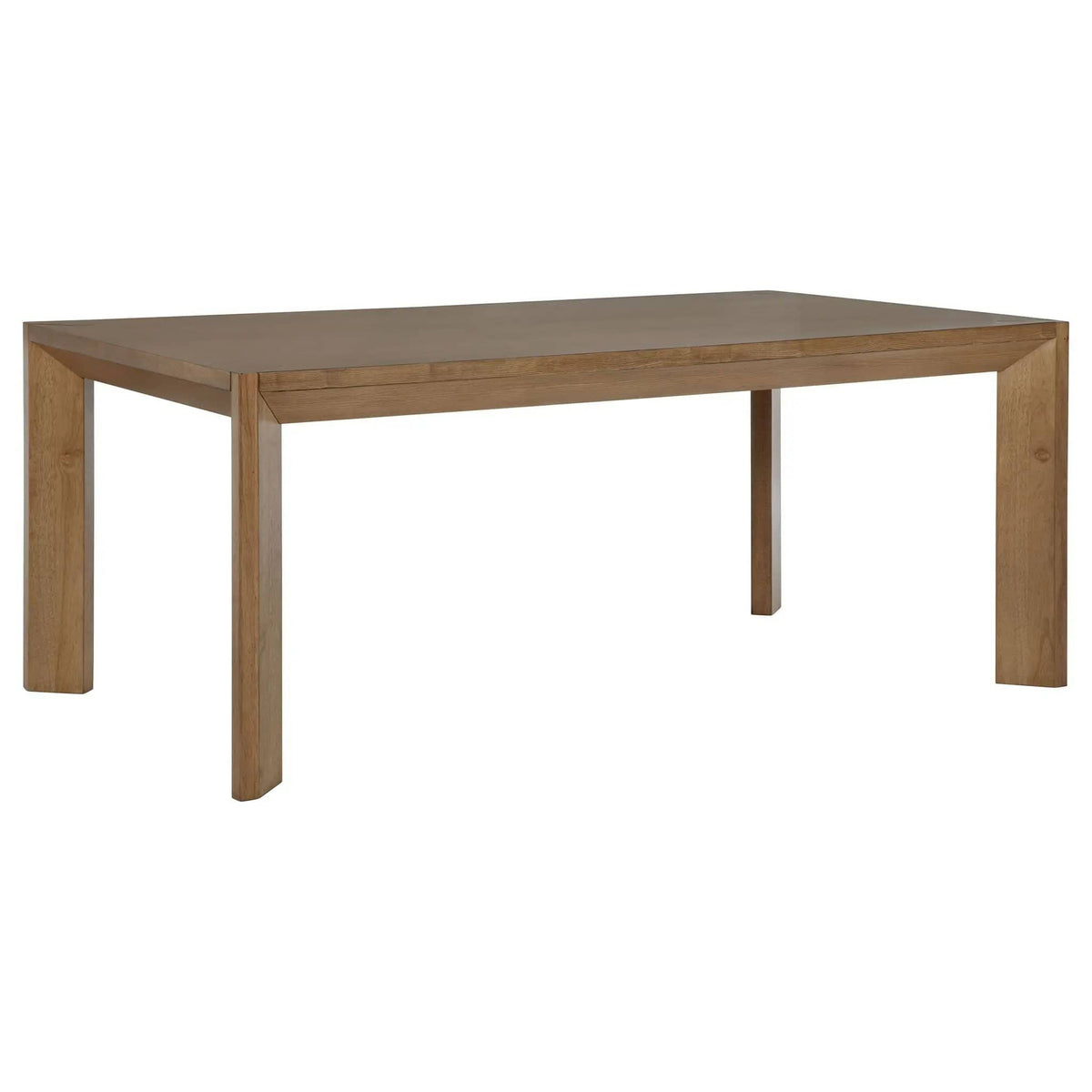 Bruner 72-inch Rectangular Wood Dining Table Natural | 72.25 x 42.25 x 30 in | Rubberwood & Engineered Wood | Brown