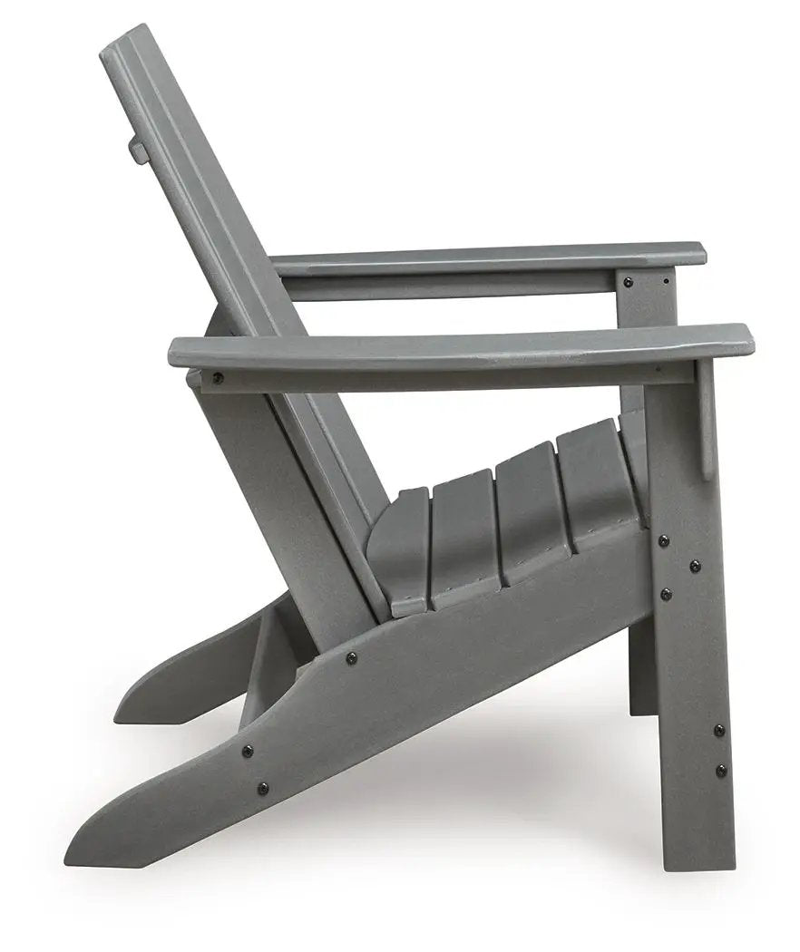 Cove Beach Adirondack Chair | Gray | 21.5 Inch Seat Width | 18 Inch Seat Depth