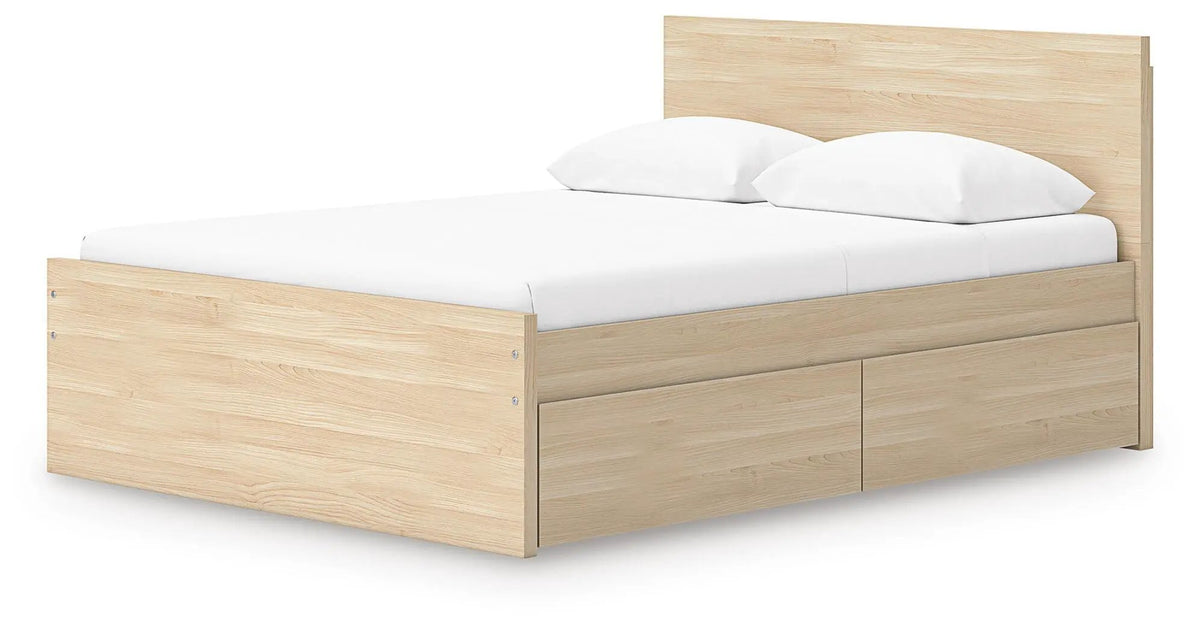 Onita Panel Platform Bed | Minimal Design | Ultra-Clean Lines | Easy-Elegant Solid Finish