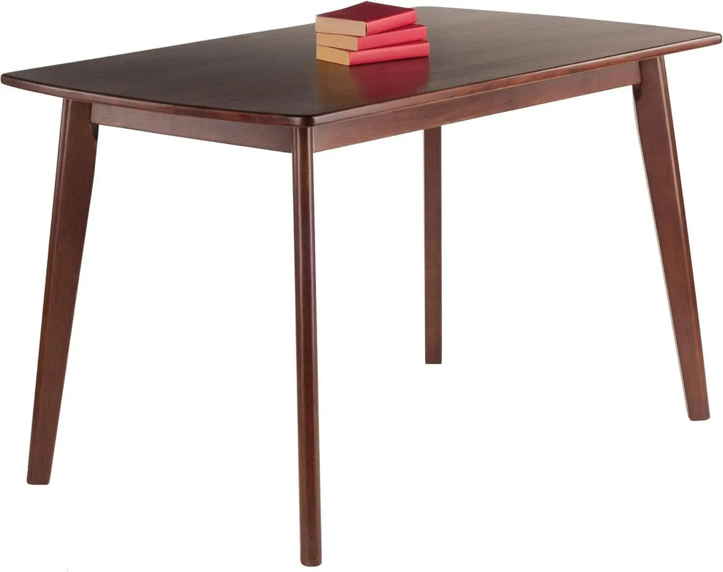 Shaye Walnut Dining Table Solid Wood 47.2 Inch Length from PriceLows™