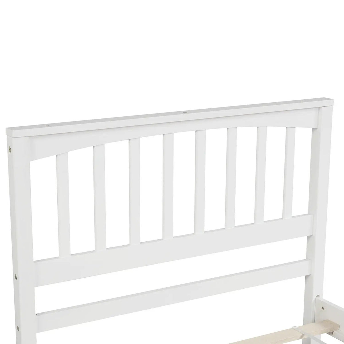 Wood Platform Bed | Headboard And Footboard | Classic Bed Frame | 41.1 Inch Height