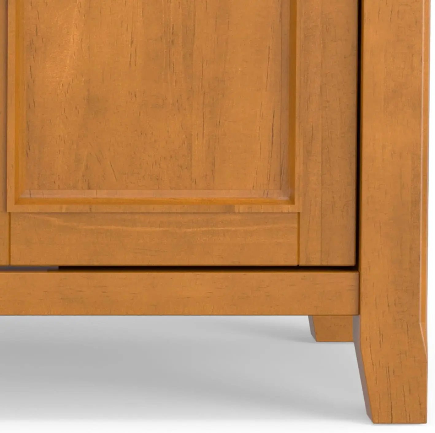 TV Media Stand 54 Inch Wide Golden Brown Cabinet Storage from PriceLows™
