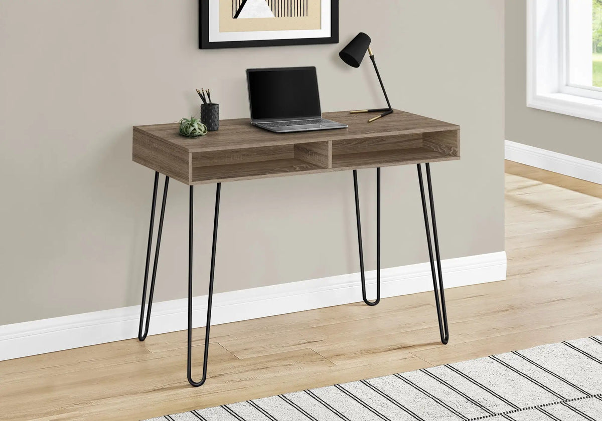 Computer Desk With Cubbies | 40 Inch Width | Left Or Right Setup | Sleek Laminate Finish