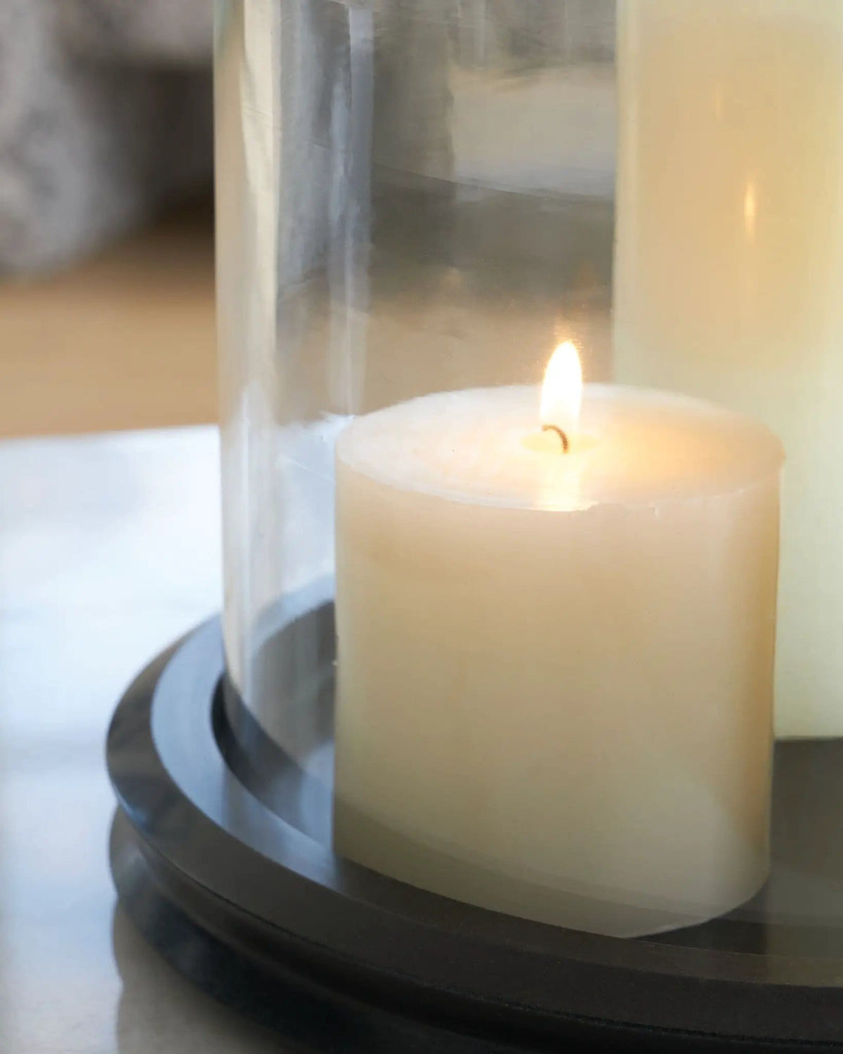 Saskia Candle Holder | 2 Pieces | Marble | Home
