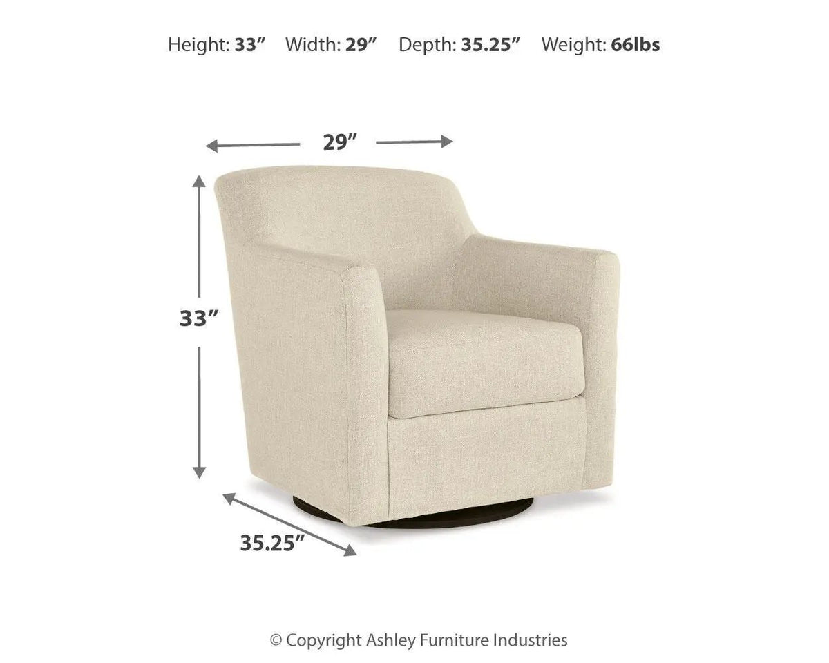 Bradney Swivel Accent Chair | High-Design Aesthetic | Affordable Style | 33 Inch Height