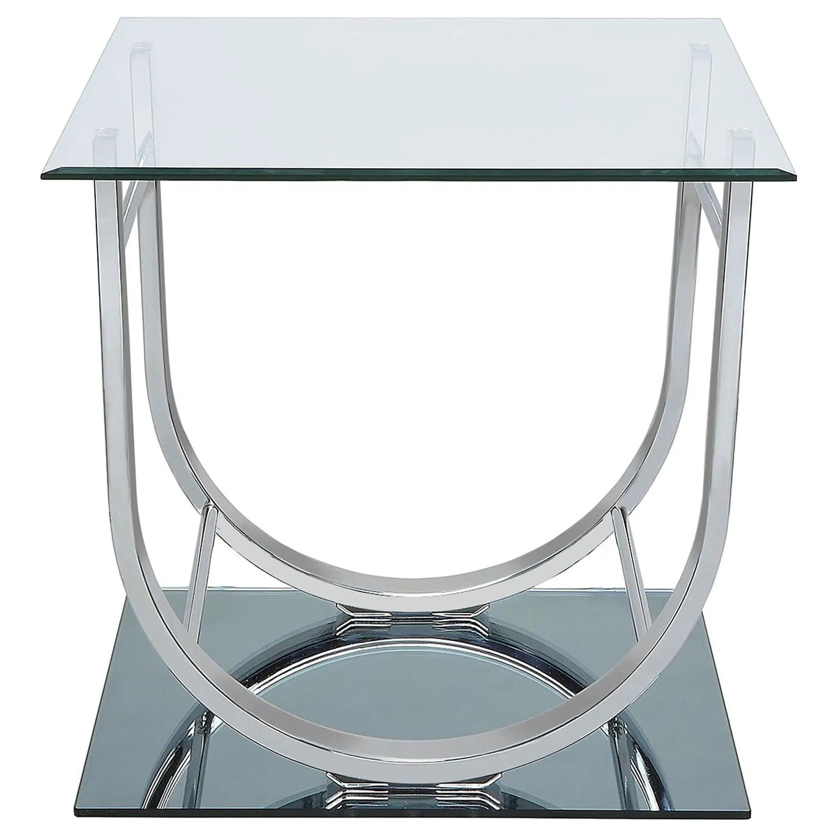 Danville 3-piece Glass Top Coffee and End Table Set Chrome | 3-Piece Set | Tempered Glass & Metal | Dining Room