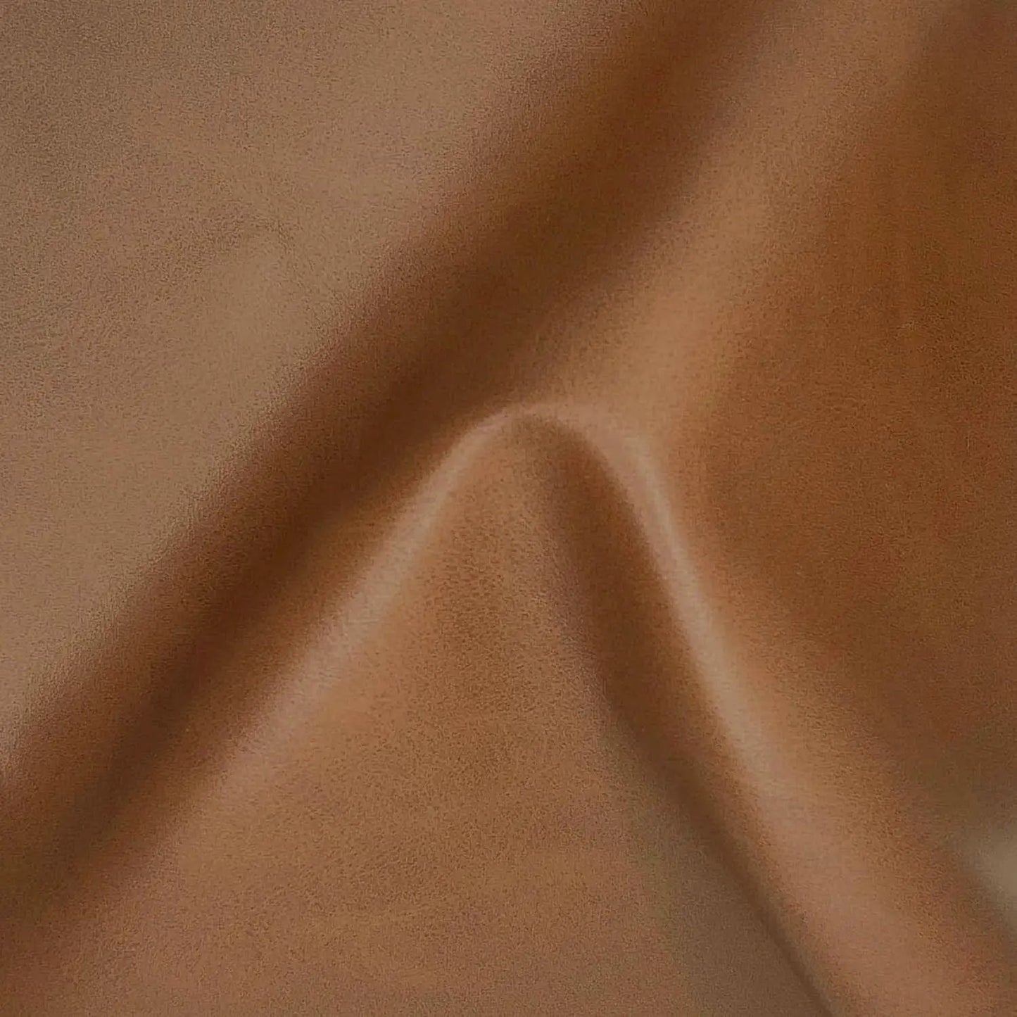 19-Inch Round Caramel Faux Leather Ottoman Footrest from PriceLows™