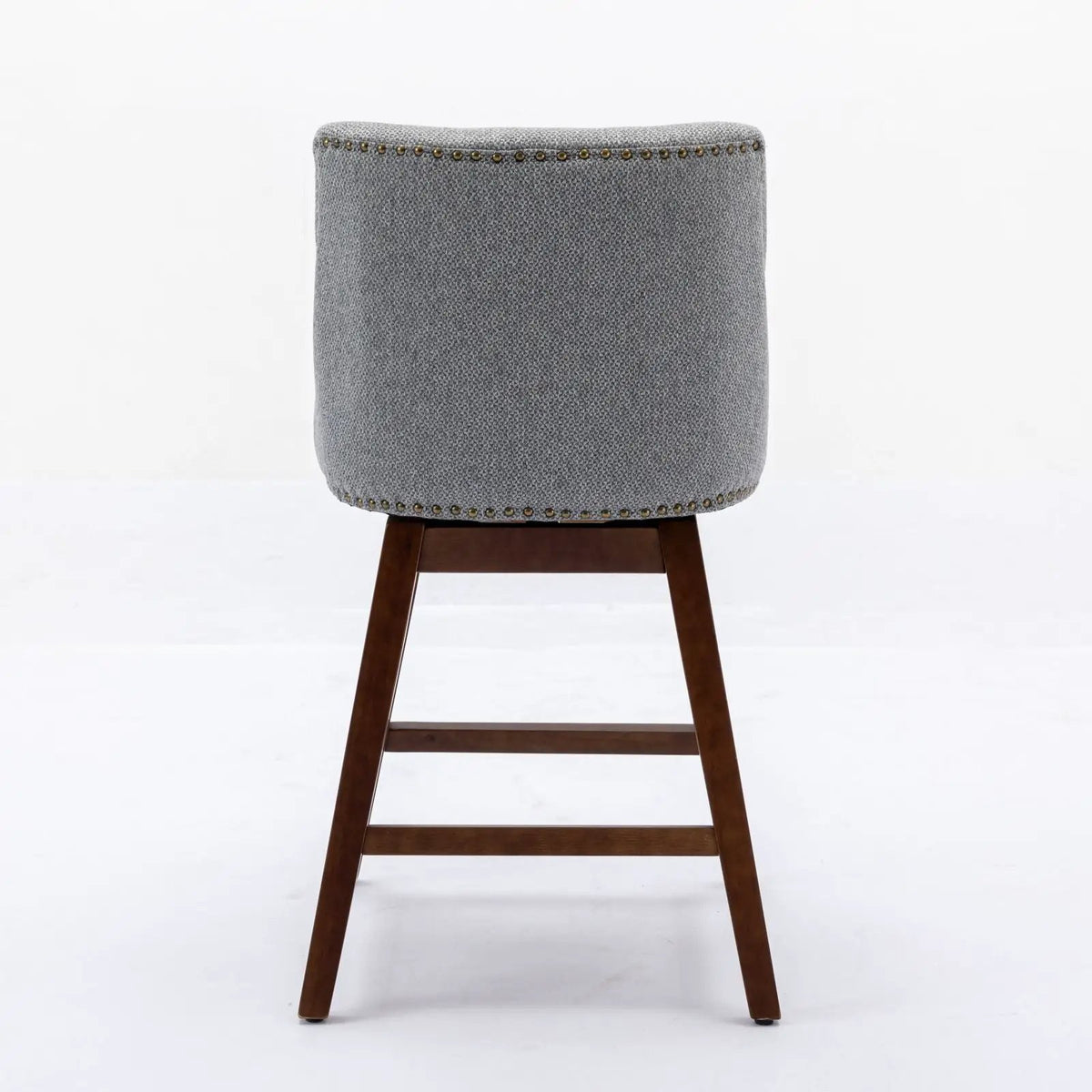Counter Height Barstools | 26 Inch Seat | Fabric Upholstery | Set Of Two