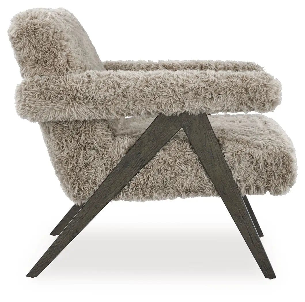 Goda Accent Chair | 2 Pieces | Solid Wood & Faux Leather | Living Room