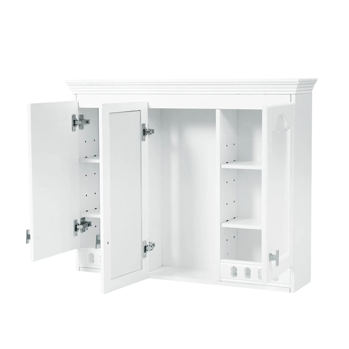 Wall Mount Mirror Cabinet | Adjustable Shelves | Soft Closing Hinges