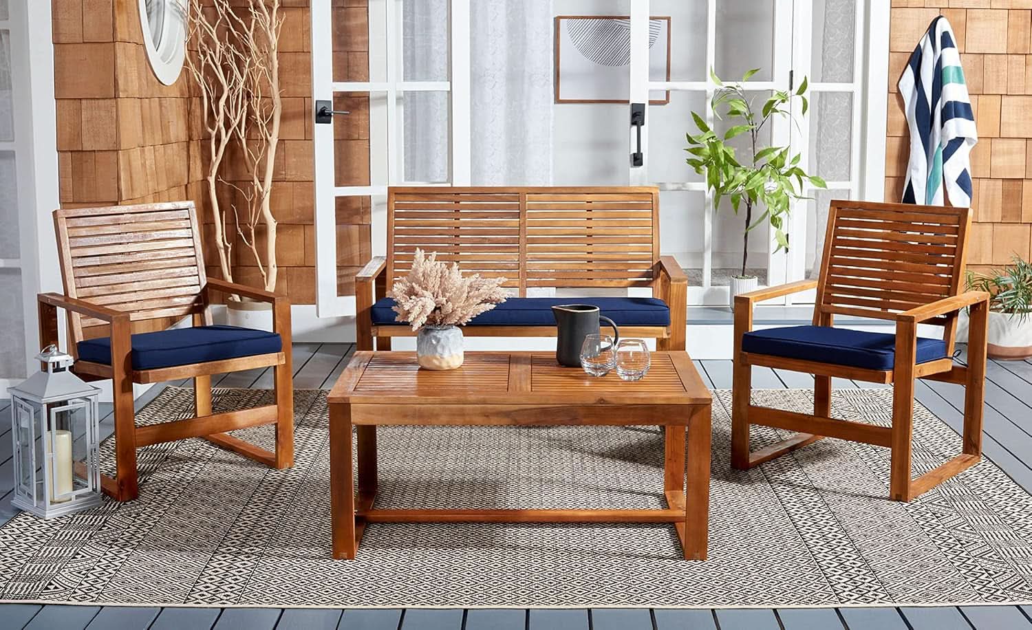 Acacia Patio Furniture Set for Outdoor Dining Comfort from PriceLows™