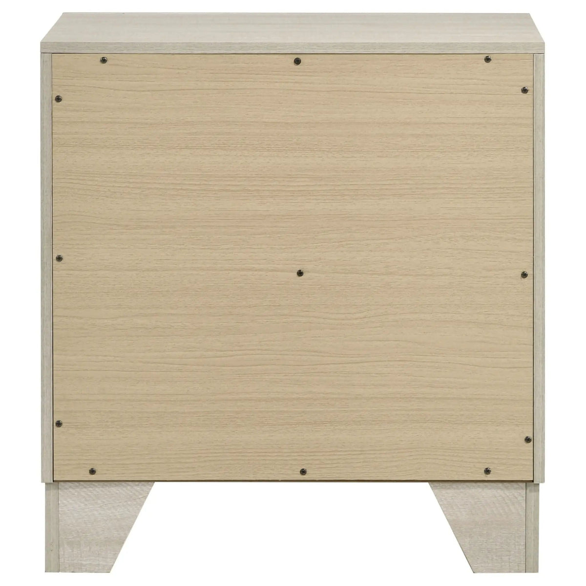 Trenton 2-drawer Nightstand Bedside Table Rustic | 21.25 x 14.75 x 22.75 in | Metal & Veneer | Cream