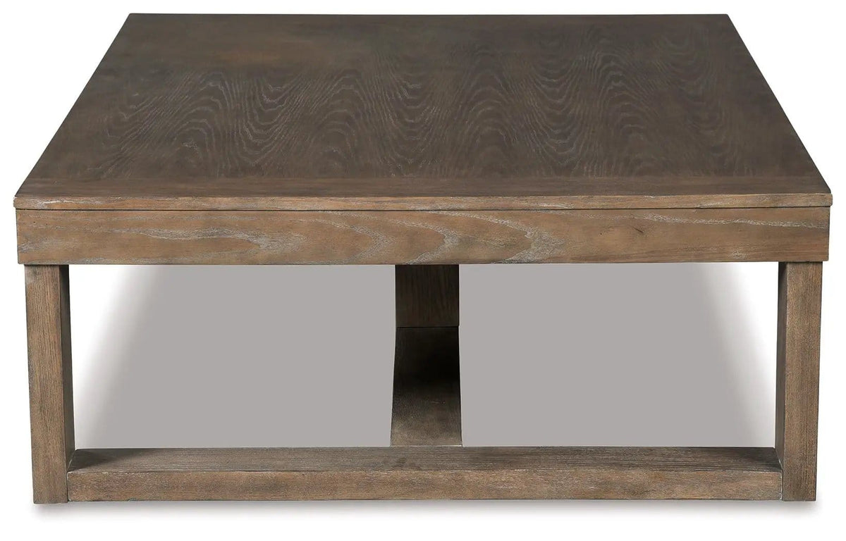 Cariton Rectangular Cocktail Table | 56 x 42 x 16.88 in | Engineered Wood | Gray
