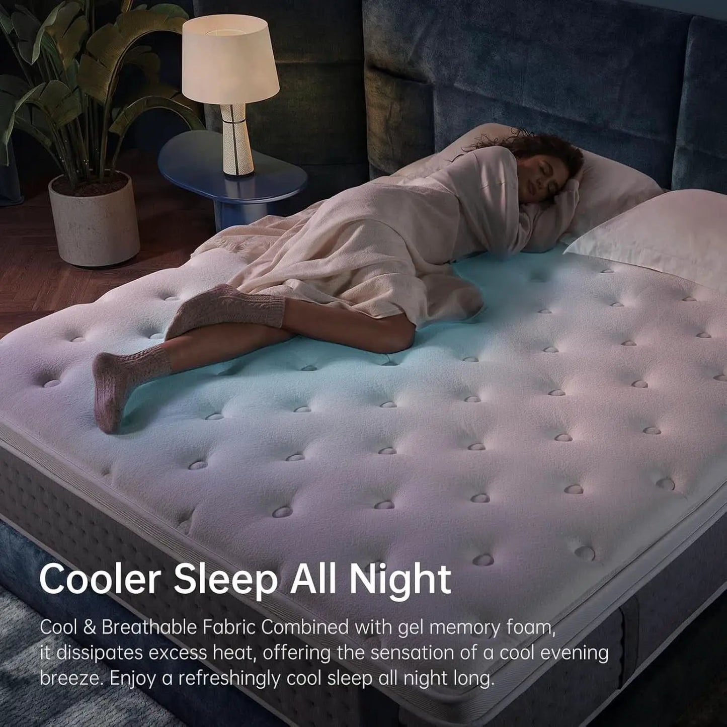 King Size Memory Foam Hybrid Mattress Fiberglass Free from PriceLows™