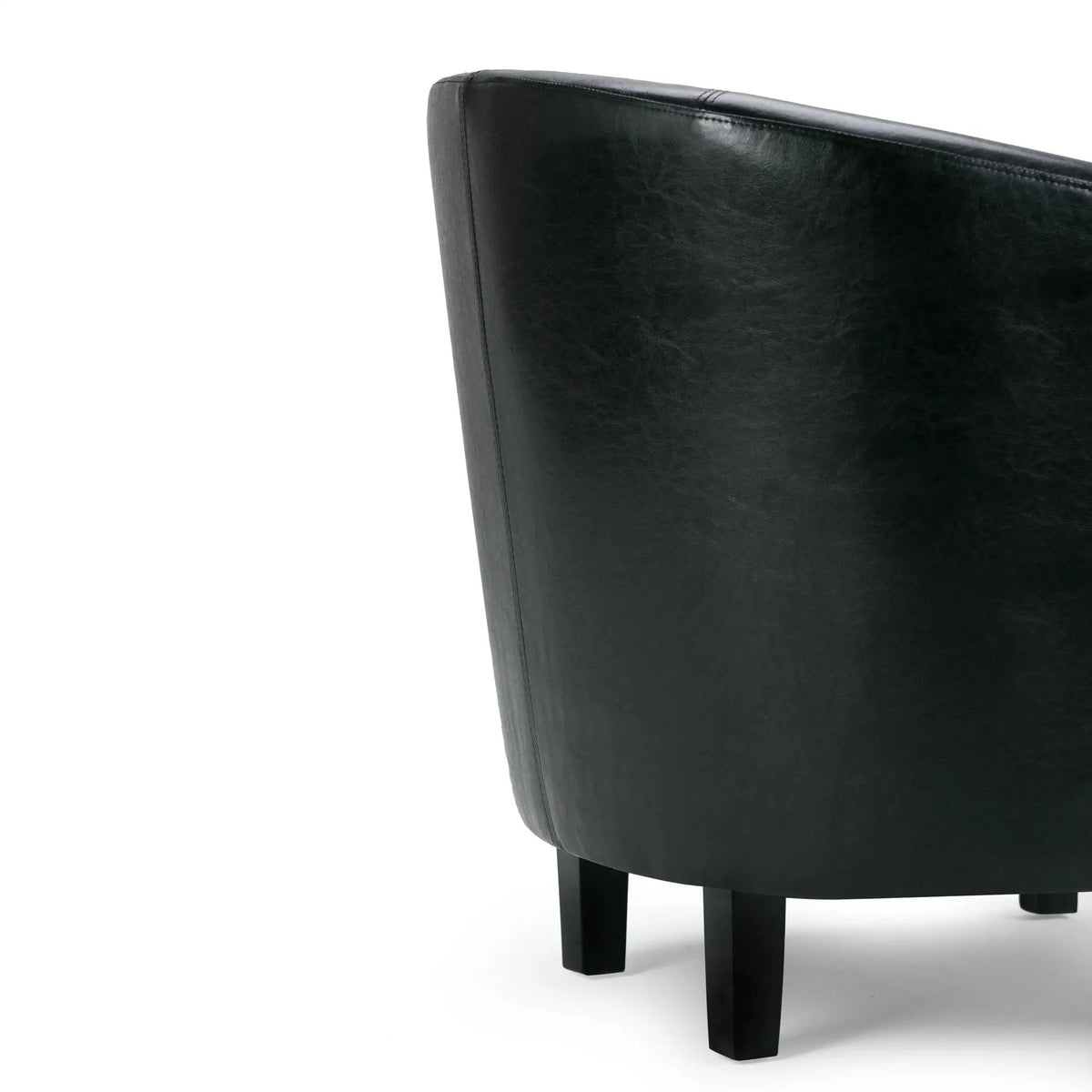 Austin Transitional Tub Chair | Curved Back | Top Stitching Detail | Kiln-Dried Wood Frame