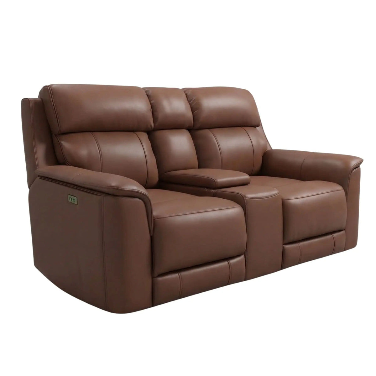 Oslo Dual Power Reclining Loveseat With Console | 2 Pieces | Living Room Furniture | Living Room