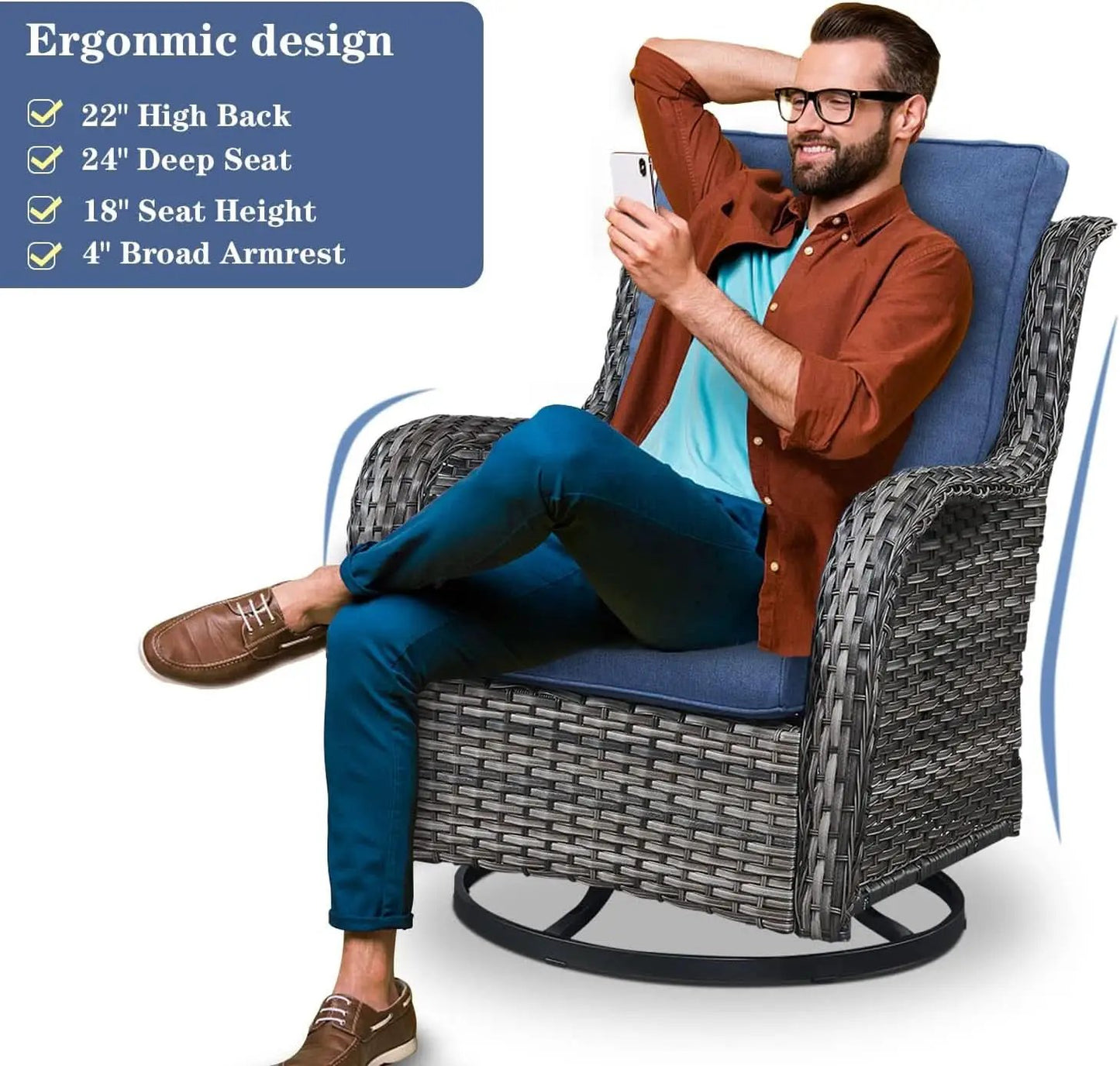 5 Piece Patio Wicker Set With Propane Fire Pit Table from PriceLows™
