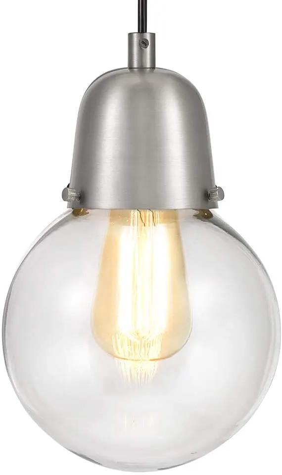 Plug-In Hanging Pendant | Brushed Nickel | 15ft Swag Cord