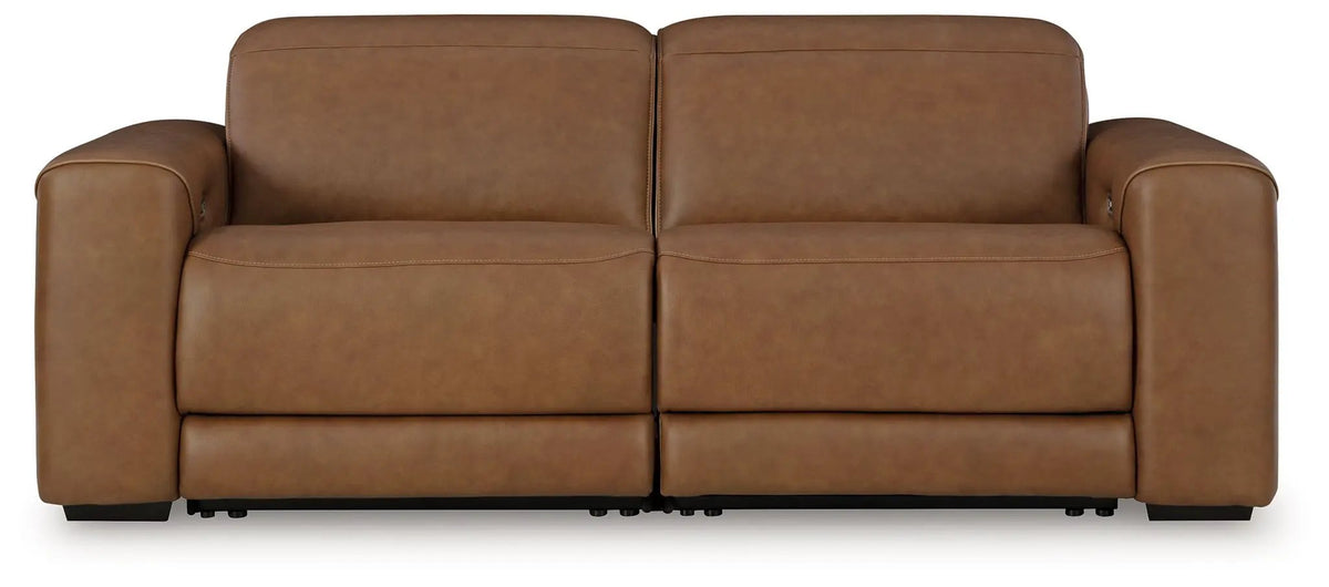 Magic Man Reclining Sectional | Power Reclining Loveseat | Plush Cushioning | Contemporary Design