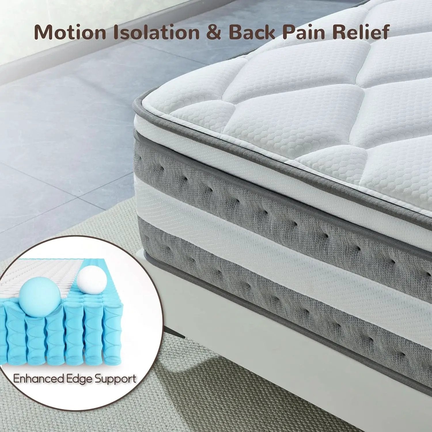 King Size Orthopaedics Hybrid Memory Foam Mattress from PriceLows™