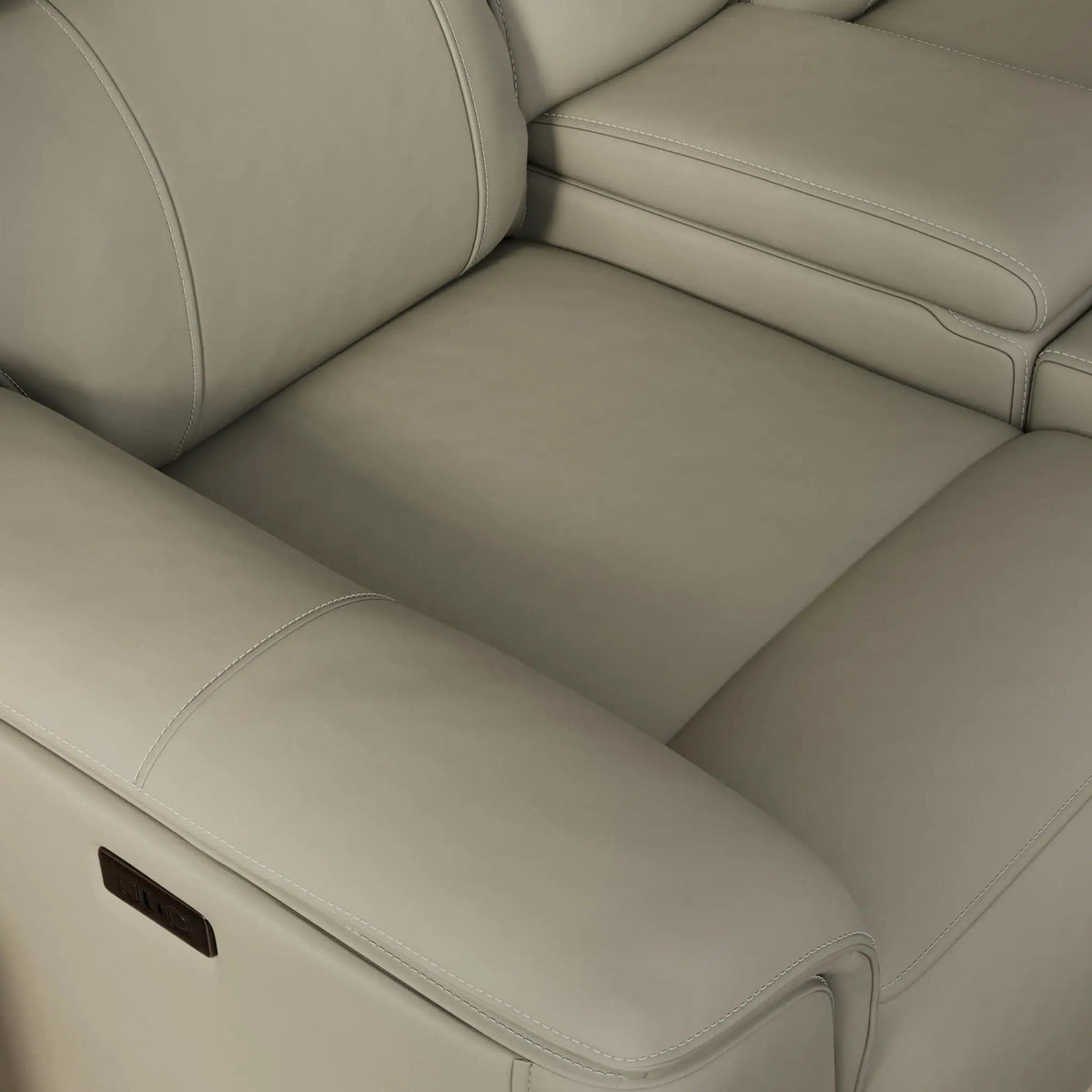 Oslo Dual Power Reclining Loveseat With Console | 2 Pieces | Living Room Furniture | Living Room