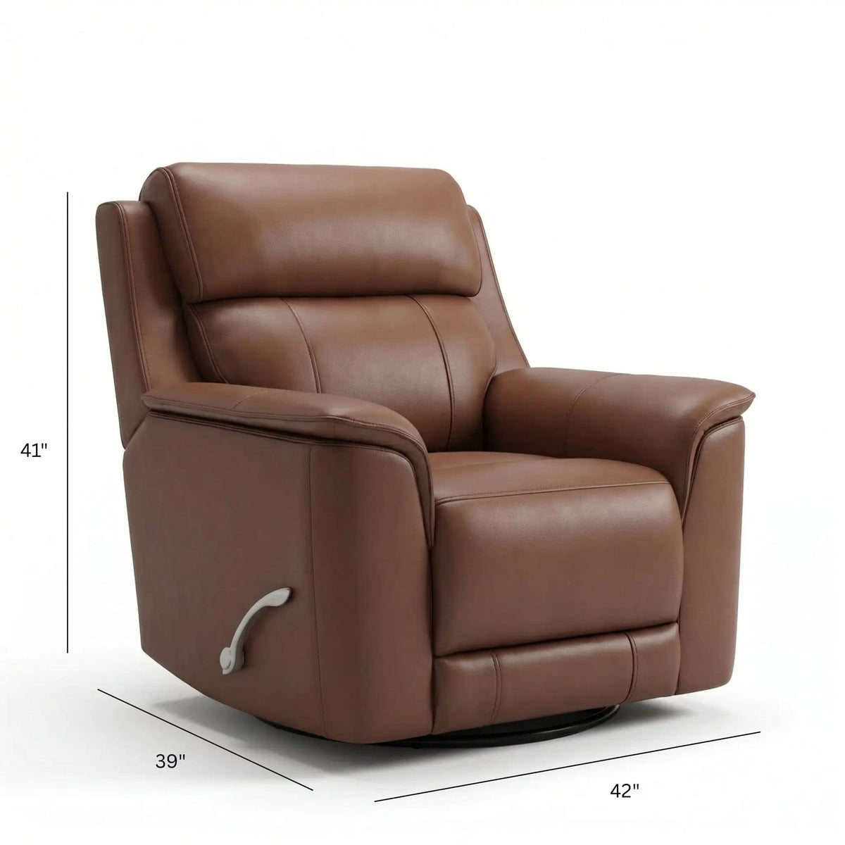 Oslo Manual Swivel Glider Recliner Swivel Glider Chair | 3 Pieces | Wood | Living Room
