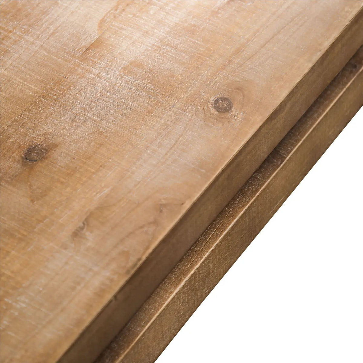 Rectangular Center Table | Solid Engineered Wood | Layered Silhouette | Distinctive Wood Grain